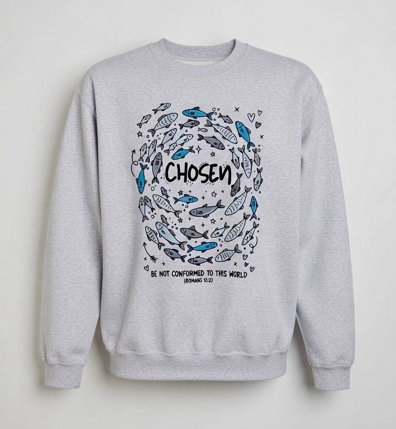 RTS "Chosen" Crewneck | M - Ash