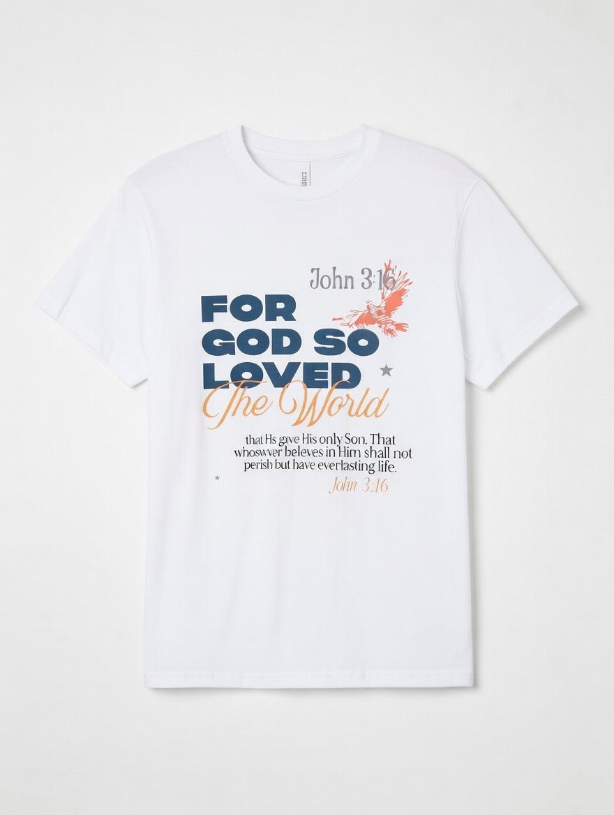RTS "God So Loved" Tee | S - White