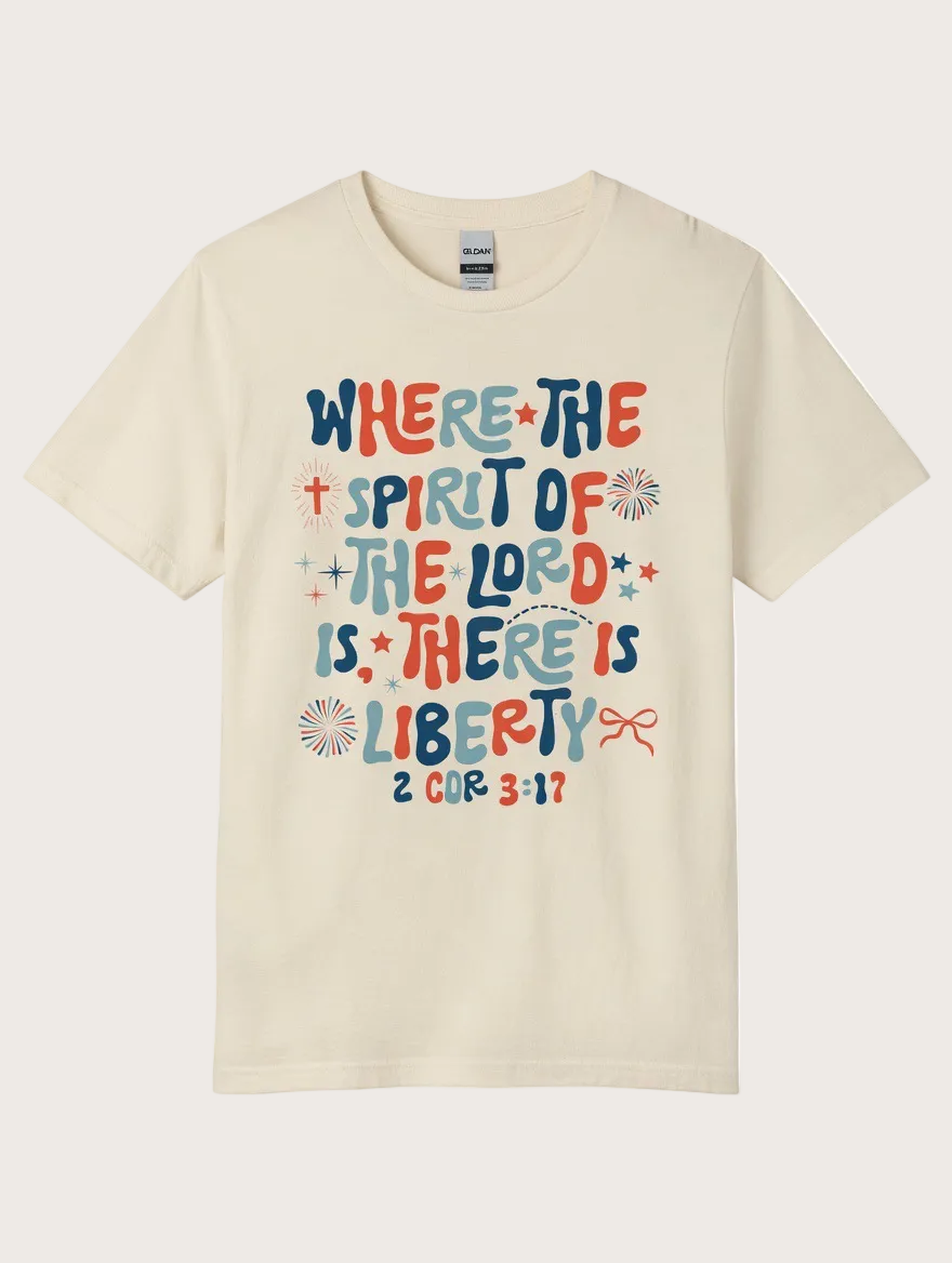 RTS "There is Liberty" Tee | M - Natural
