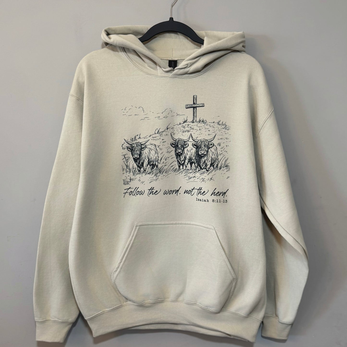 RTS "Follow the Word" Hoodie | M - Sand