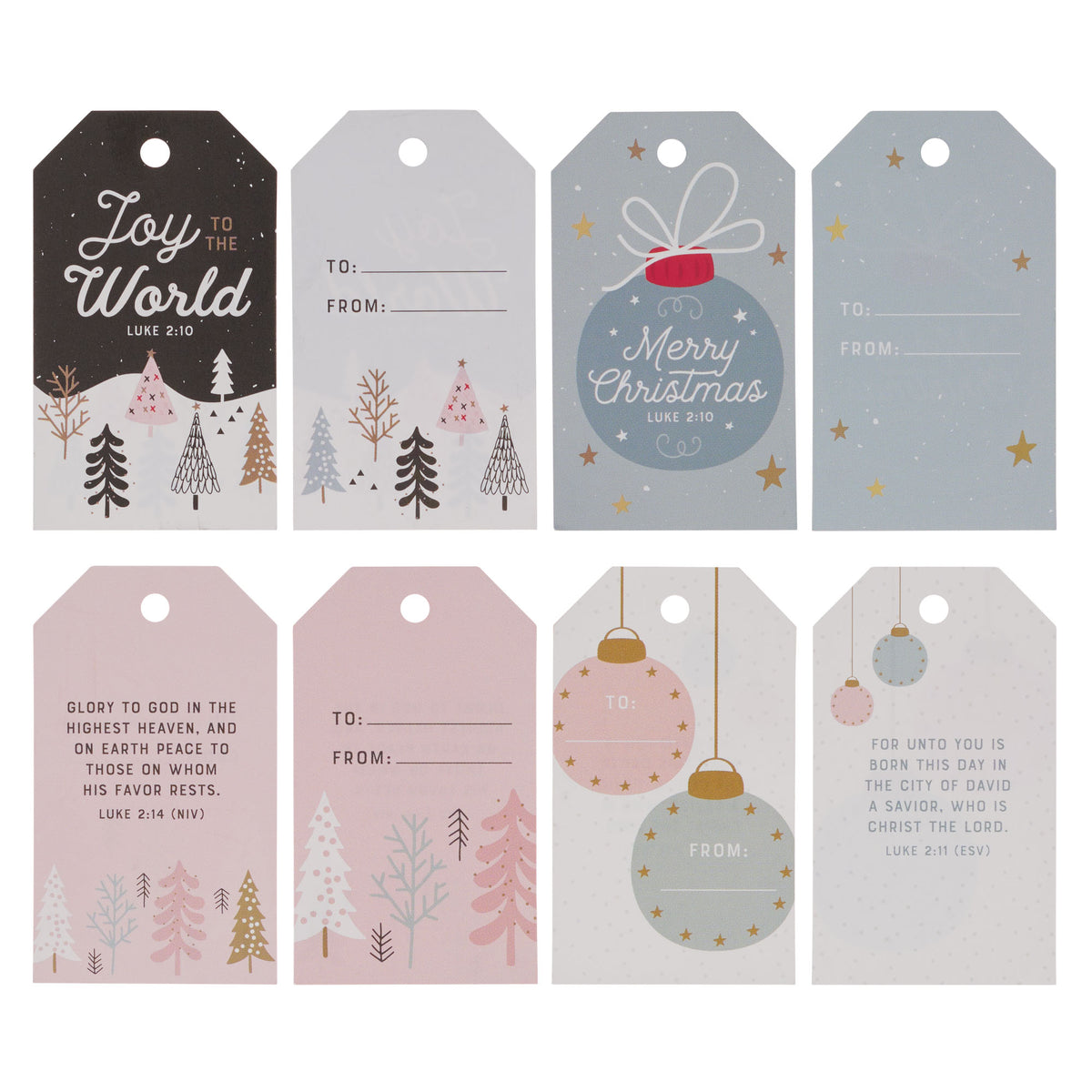 Joy to the World Christmas Gift Tag Set