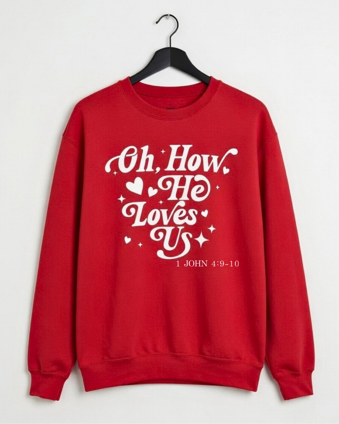 RTS "How He Loves Us" Crewneck | M - Red
