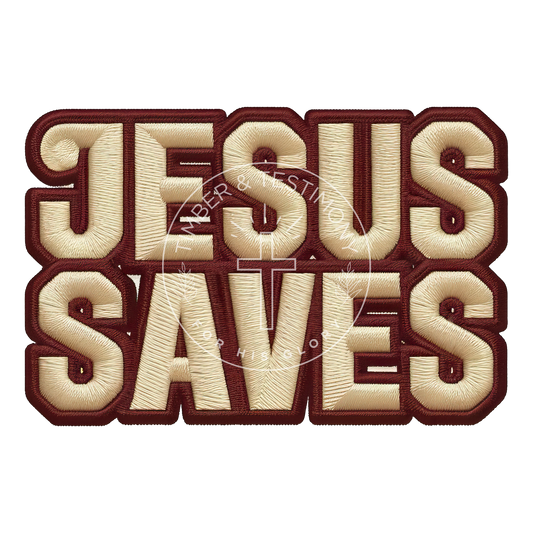 Jesus Saves Faux Patch Hat