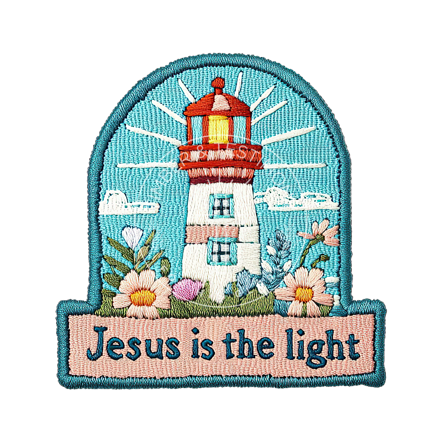 Jesus is the Light Faux Patch Hat