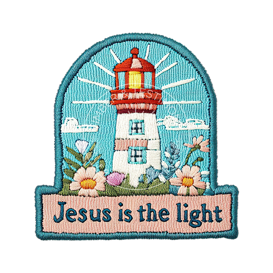 Jesus is the Light Faux Patch Hat