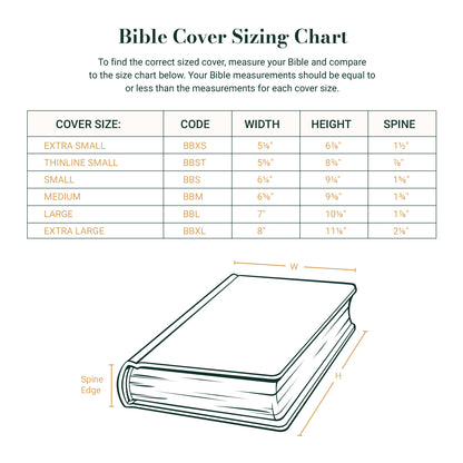 Bible Cover Classic Gray/Black Hope in the Lord Isa. 40:31 LARGE
