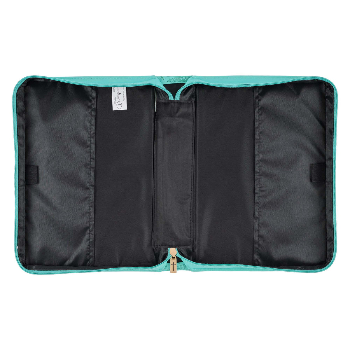 Be Still and Know Turquoise Faux Leather Fashion Bible Cover - LARGE-  Psalm 46:10