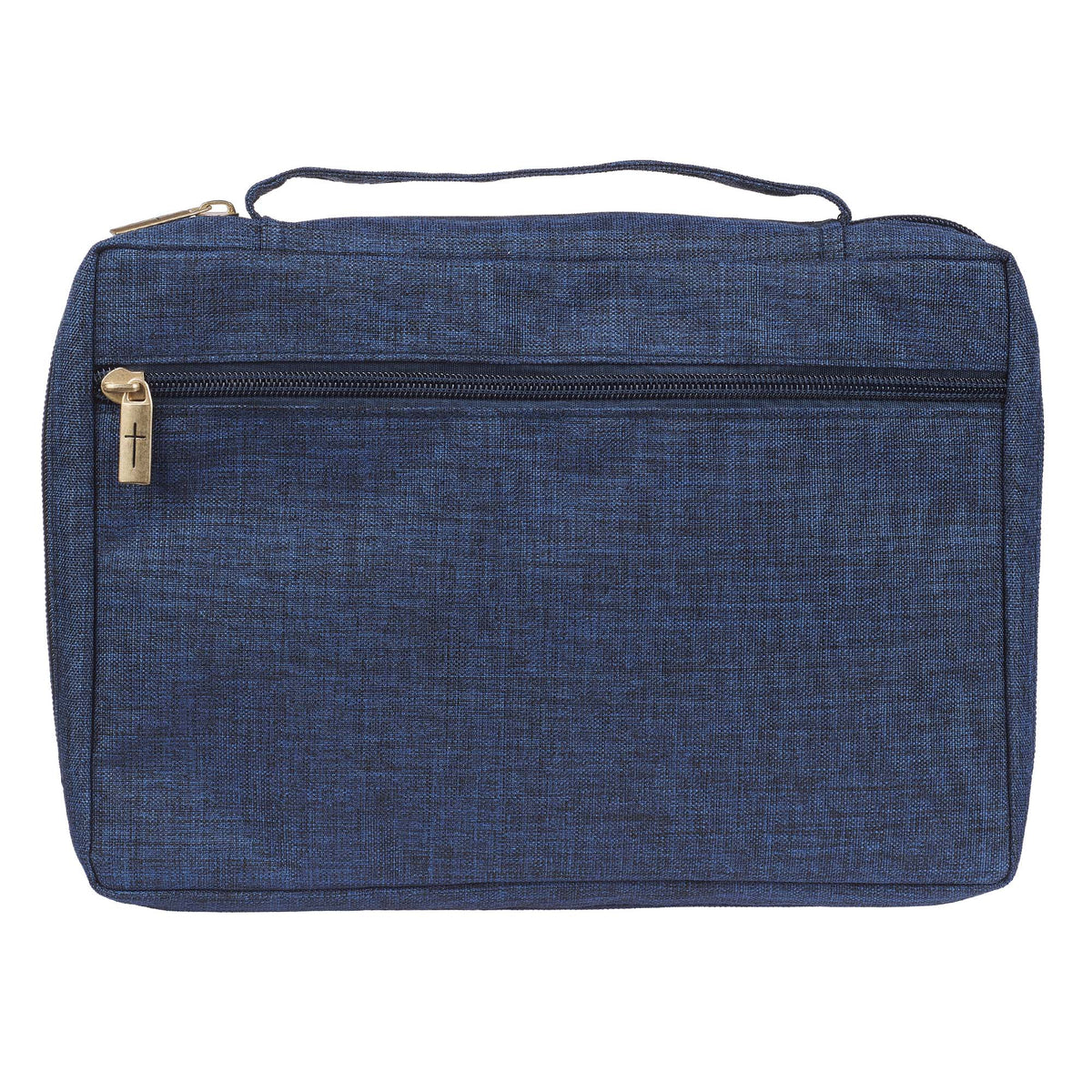Done in Love Navy Floral Value Bible Case -LARGE  1 Corinthians 16:14