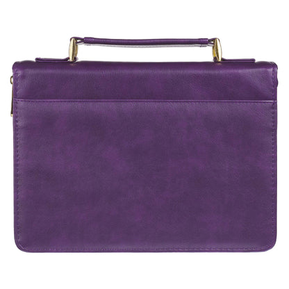 Amazing Grace Purple Faux Leather Fashion Bible Cover