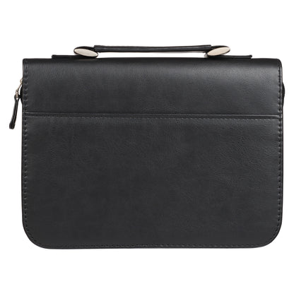 Bible Cover Classic Gray/Black Hope in the Lord Isa. 40:31 LARGE