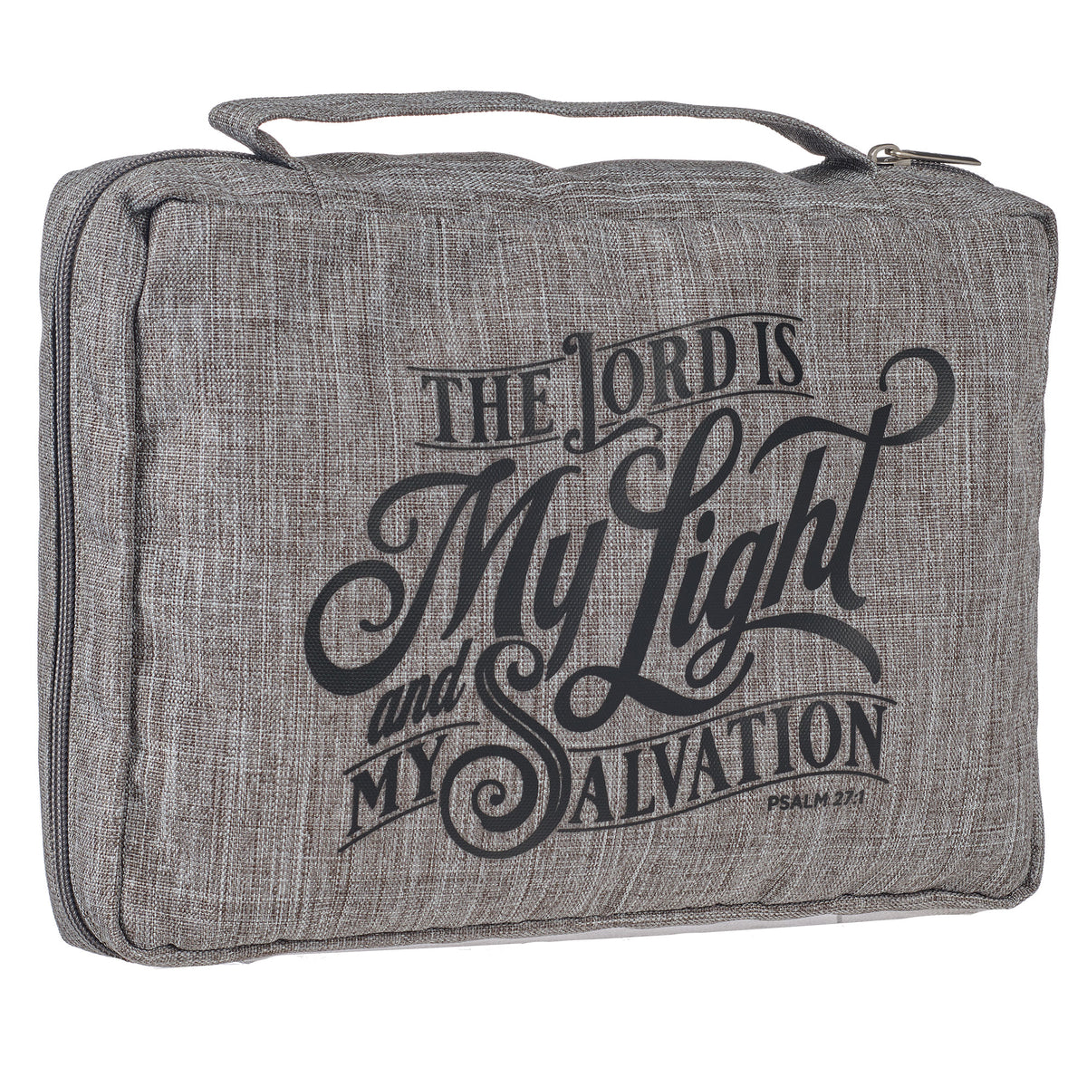 My Light and Salvation Gray Value Bible Cover- LARGE