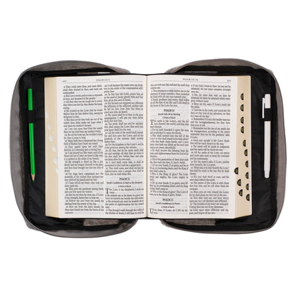 My Light and Salvation Gray Value Bible Cover- LARGE