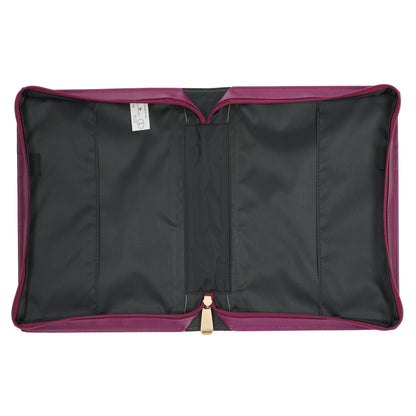Large- Be Still and Know Pearlescent Plum Fashion Bible Cover - Psalm 46:10