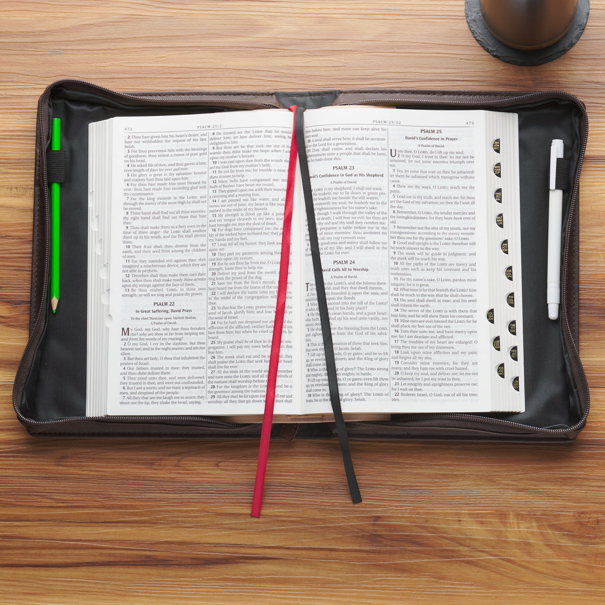 Large- Crown of Thorns Brown Faux Leather Classic Bible Cover - Isaiah 53:3