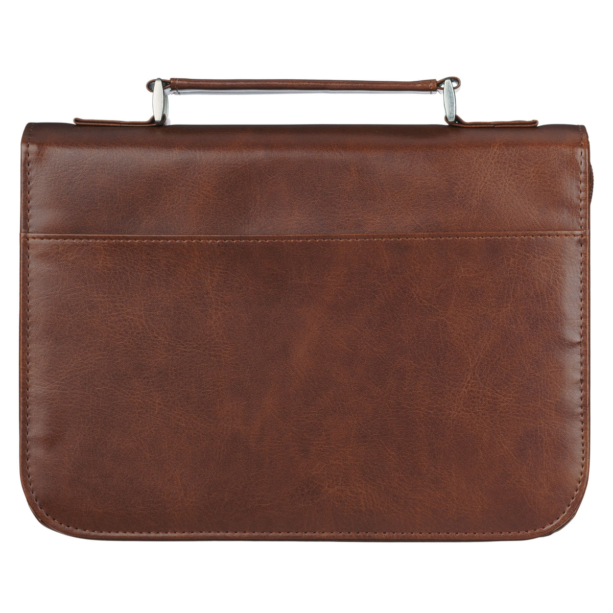 Large- The Lord is My Strength Lion Honey-brown Faux Leather Classic Bible Cover - Exodus 15:2
