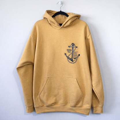 RTS "Deep Waters" Hoodie | L - Old Gold