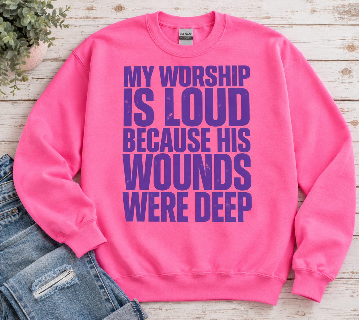 My Worship is loud Crewneck