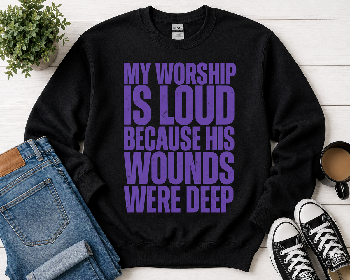 My Worship is loud Crewneck