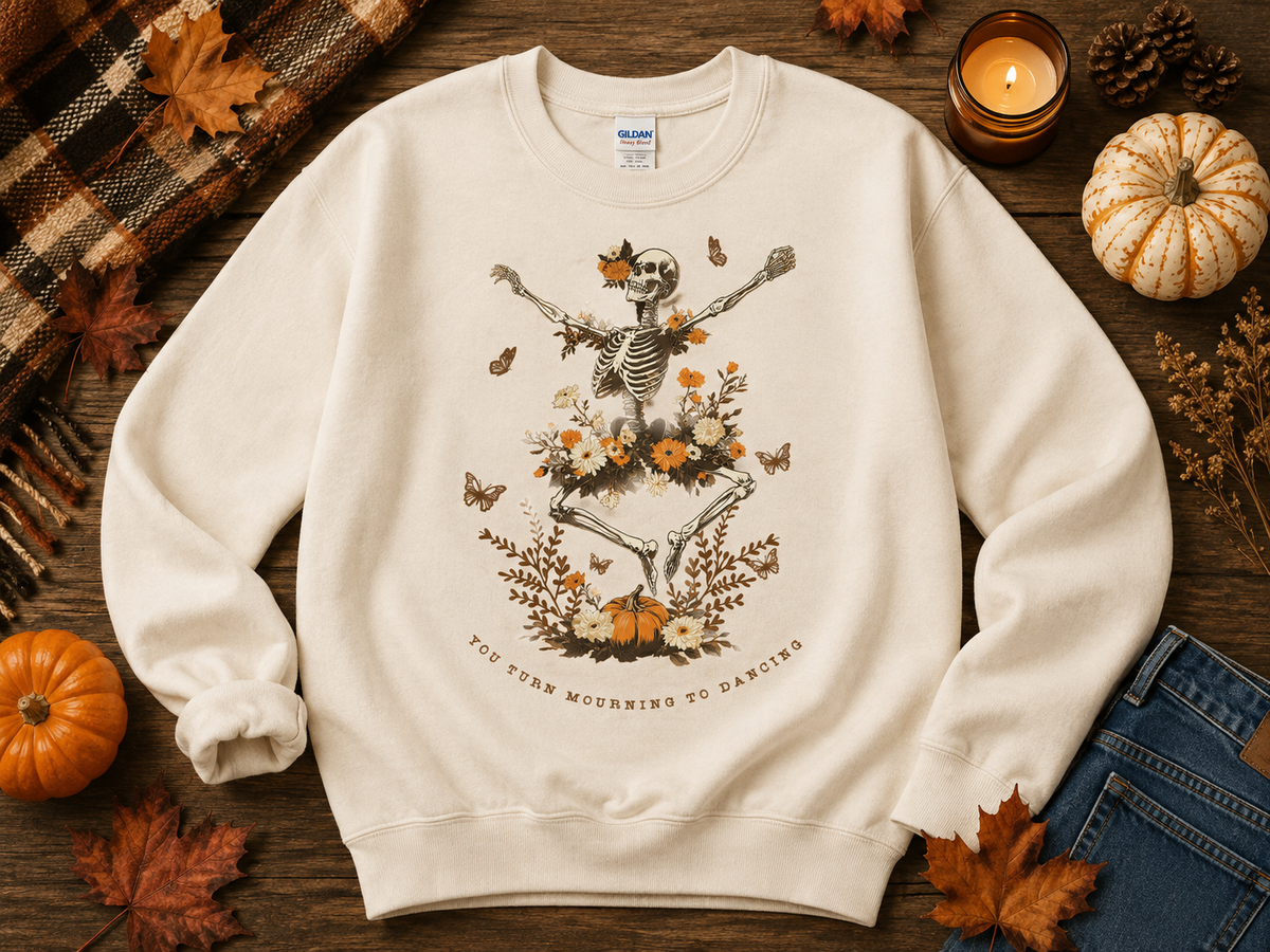 You Turn Mourning to Dancing Crewneck