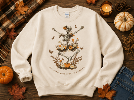 You Turn Mourning to Dancing Crewneck