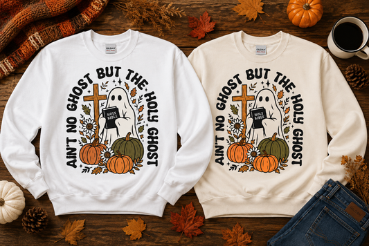 Ain't No Ghost like the Holy Ghost Brown Pumpkin Crewneck