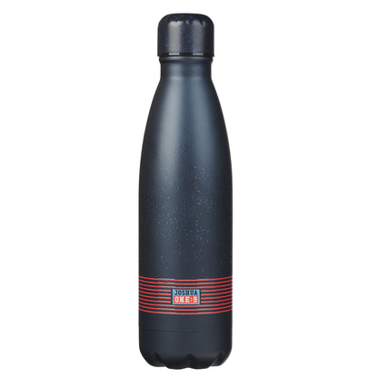 Be Strong and Courageous Blue Space Stainless Steel Water Bottle - Joshua 1:9