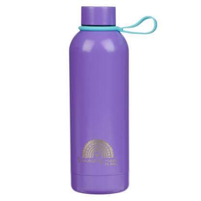 Wonderfully Made Stainless Steel Water Bottle with Stickers - Psalm 139:14
