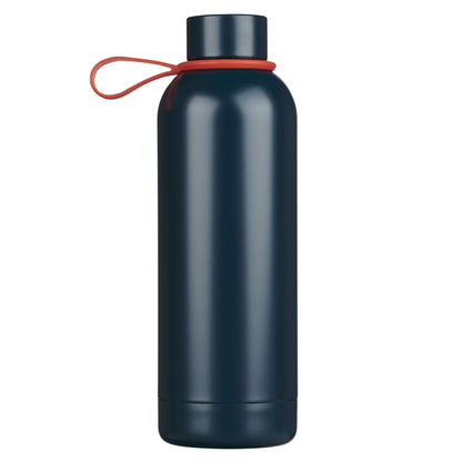 Strong and Courageous Blue Stainless Steel Water Bottle - Joshua 1:9