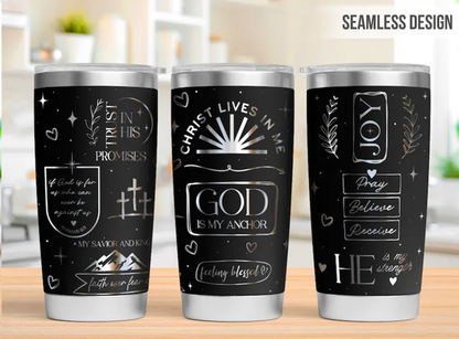 God is My Anchor Tumbler