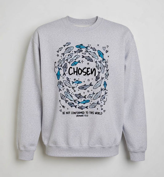 RTS "Chosen" Crewneck | M - Ash