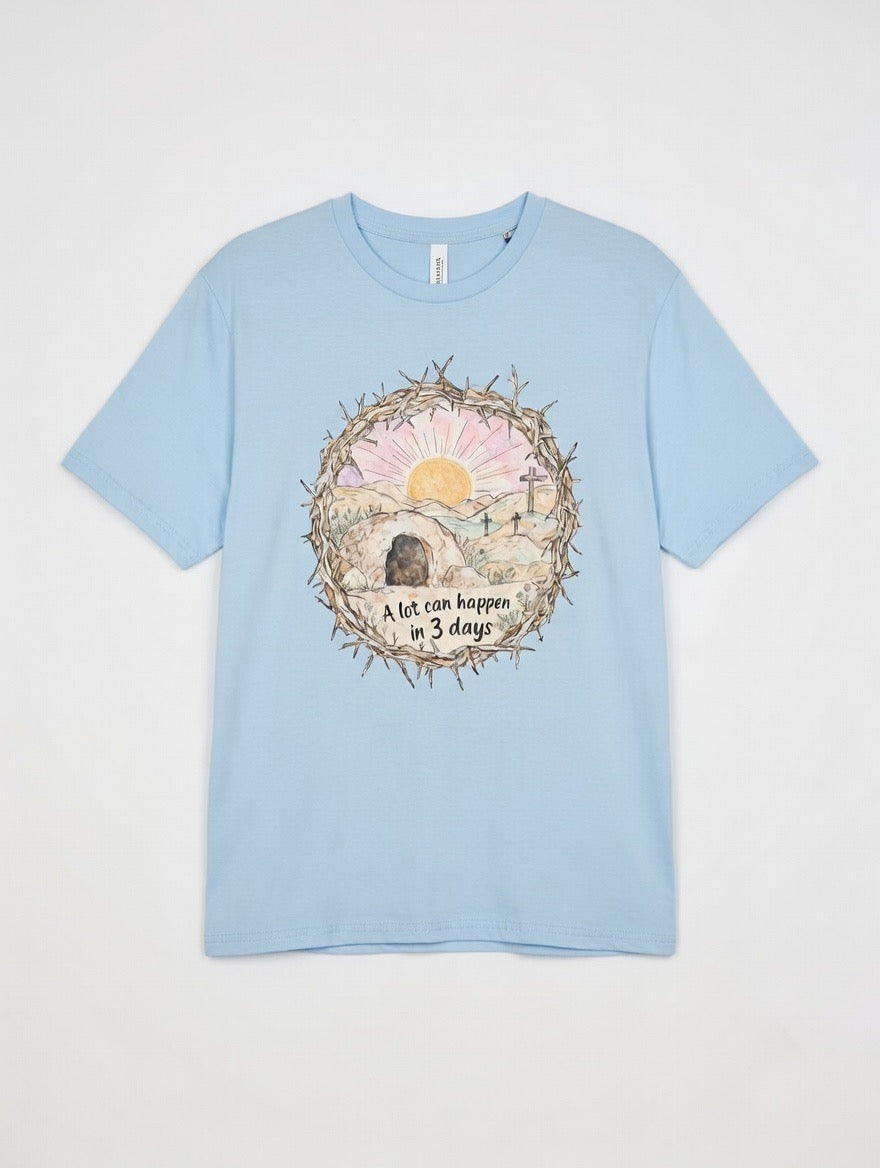 RTS "3 Days" Tee | M - Light Blue