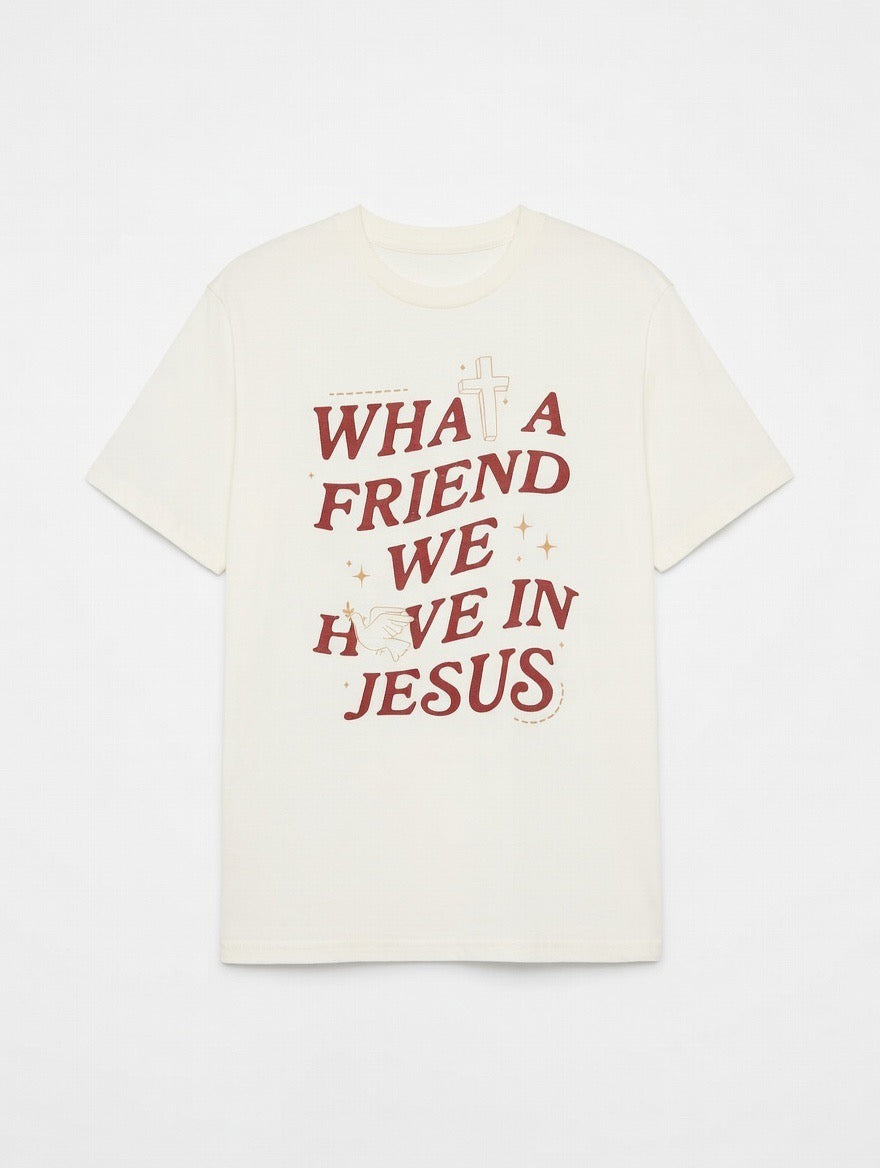 RTS "Friends of Jesus" Tee | S - Off White