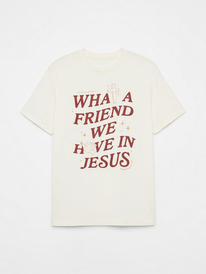 RTS "Friends of Jesus" Tee | S - Off White