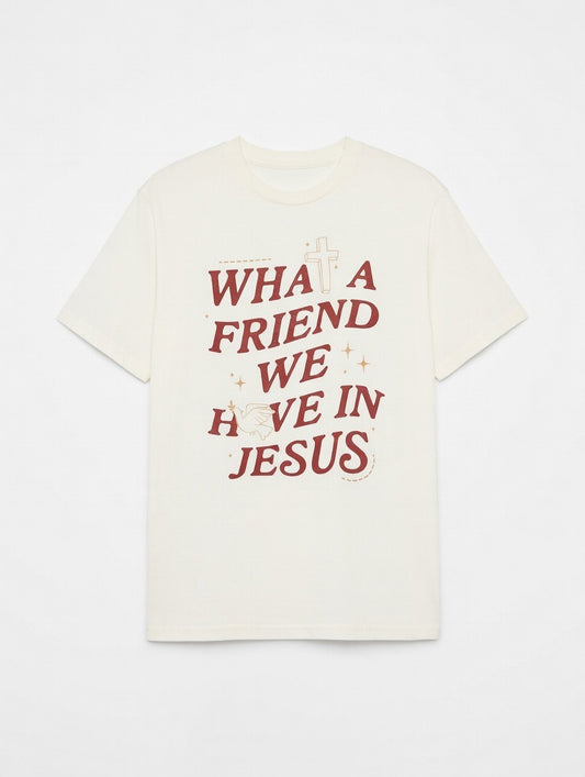 RTS "Friends of Jesus" Tee | S - Off White