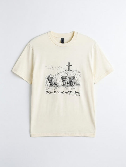 RTS "Follow the Word" Tee | M - Off White