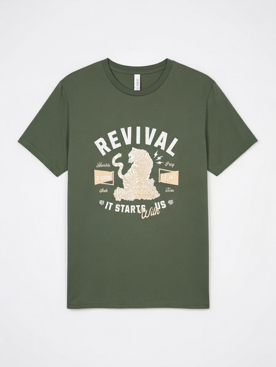 RTS "Revival" Tee | M - Military Green