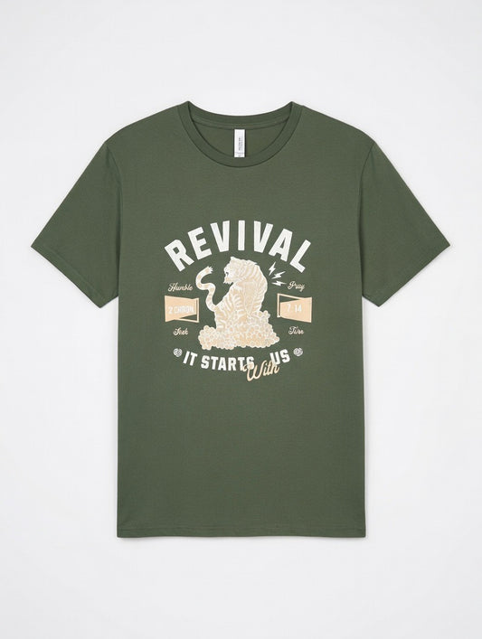 RTS "Revival" Tee | M - Military Green