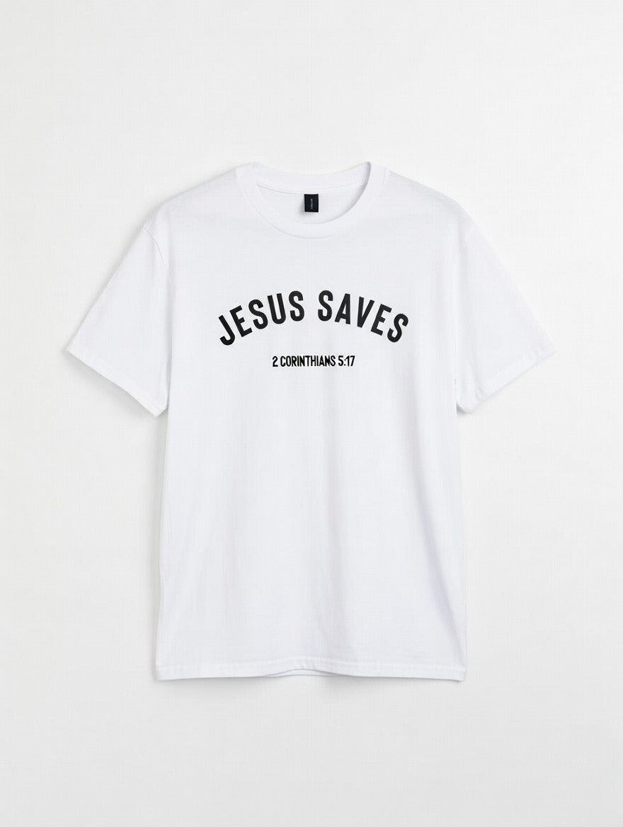RTS "Jesus Saves" Tee | M - White