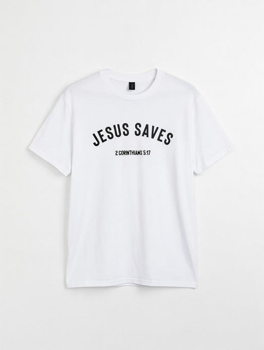 RTS "Jesus Saves" Tee | M - White