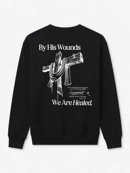 RTS "By His Wounds" Crewneck | S - Black