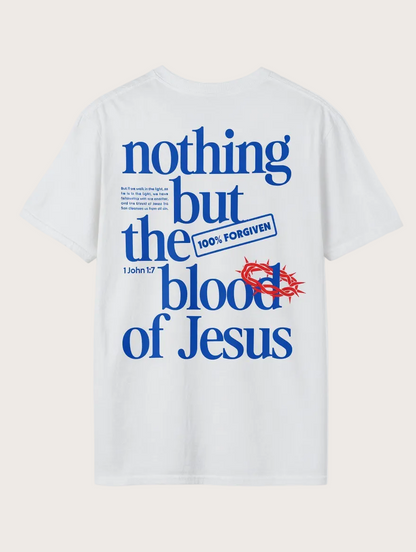 RTS "Nothing but the Blood" Tee | L - White | Comfort Colors