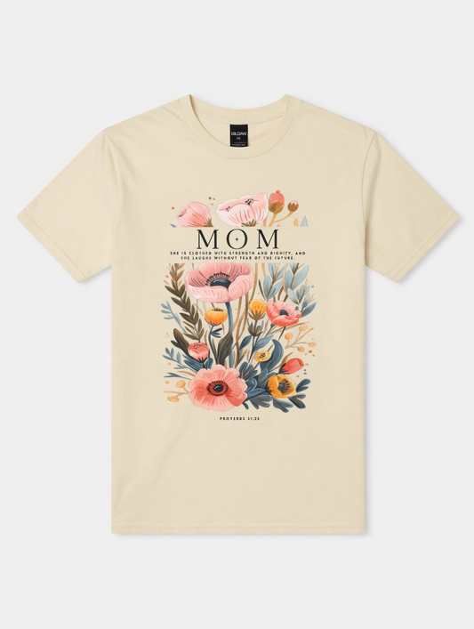 RTS "Proverbs Mom" Tee | L - Off White