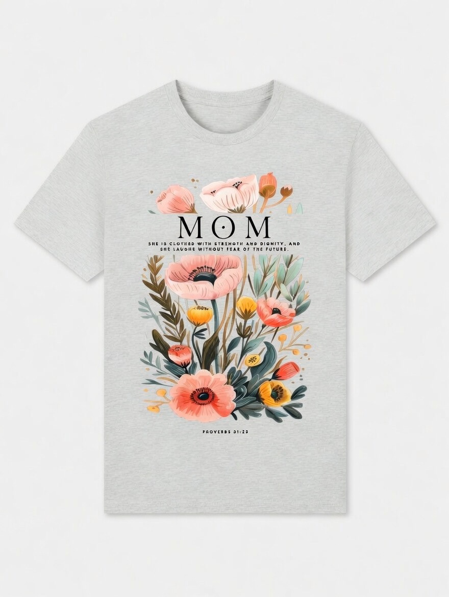 RTS "Proverbs Mom" Tee | M - Ash