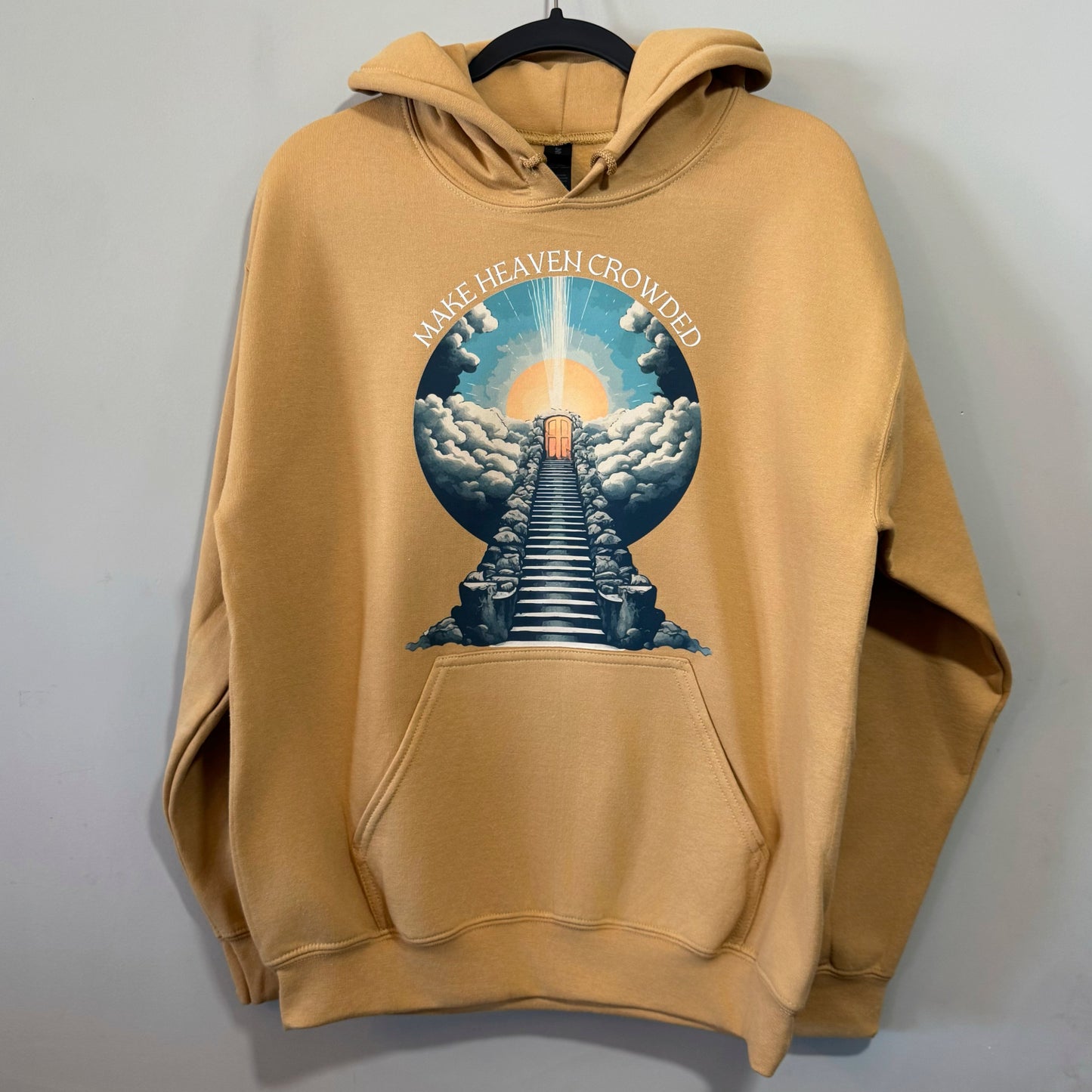 RTS "Make Heaven Crowded" Hoodie | M - Old Gold