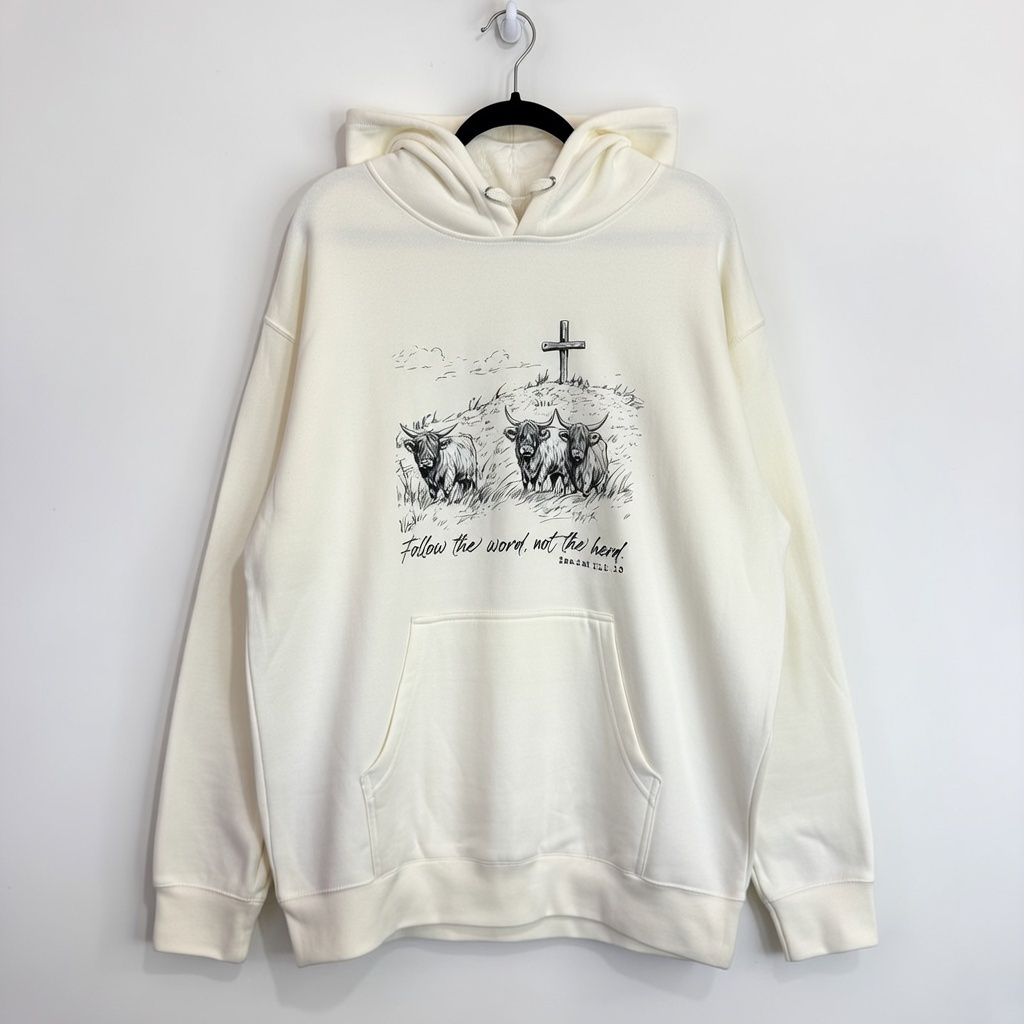 RTS "Follow the Word" Hoodie | XL - Bone