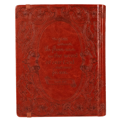 Saddle Tan Faux Leather Hardcover KJV My Creative Bible