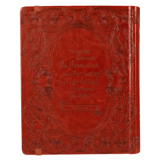 Saddle Tan Faux Leather Hardcover KJV My Creative Bible