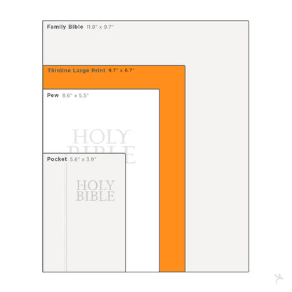 Two-tone Brown and Black Full Grain Leather King James Version Deluxe Gift Bible