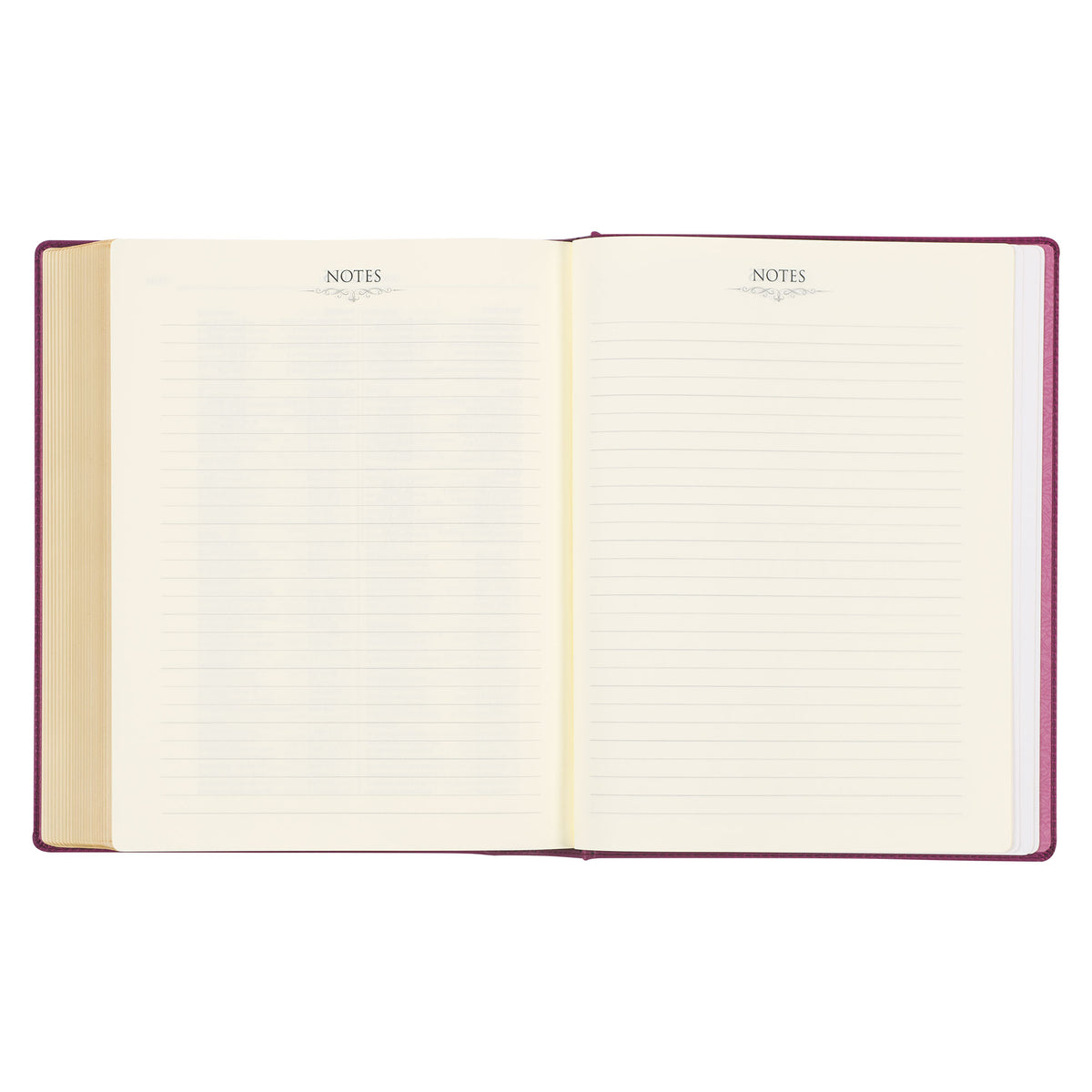 Red Plum Faux Leather Hardcover Large Print King James Version Note-taking Bible