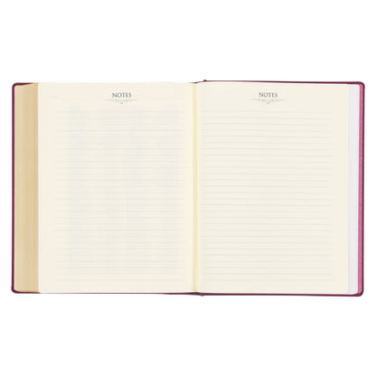 Red Plum Faux Leather Hardcover Large Print King James Version Note-taking Bible